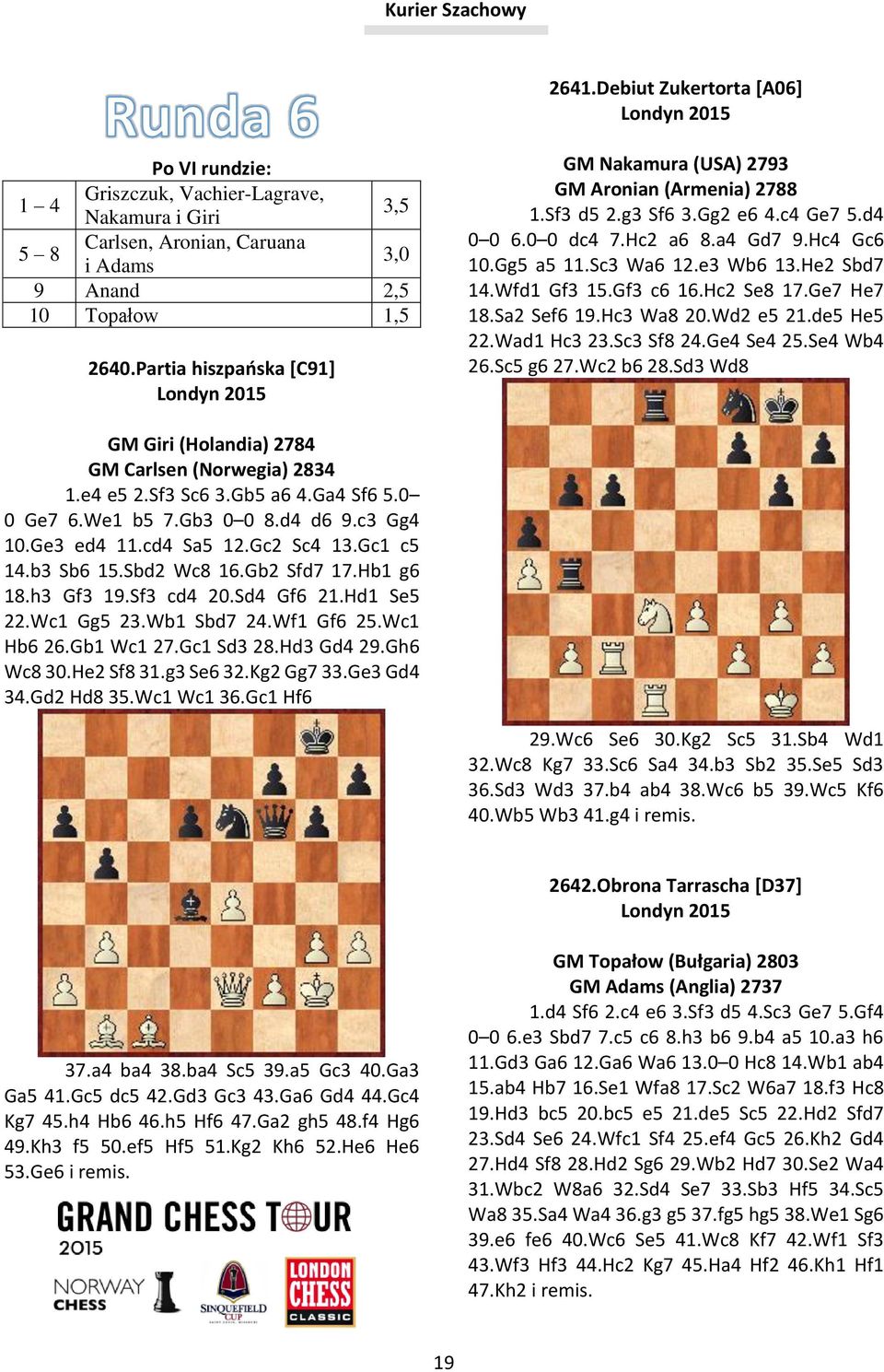 e3 Wb6 13.He2 Sbd7 14.Wfd1 Gf3 15.Gf3 c6 16.Hc2 Se8 17.Ge7 He7 18.Sa2 Sef6 19.Hc3 Wa8 20.Wd2 e5 21.de5 He5 22.Wad1 Hc3 23.Sc3 Sf8 24.Ge4 Se4 25.Se4 Wb4 26.Sc5 g6 27.Wc2 b6 28.