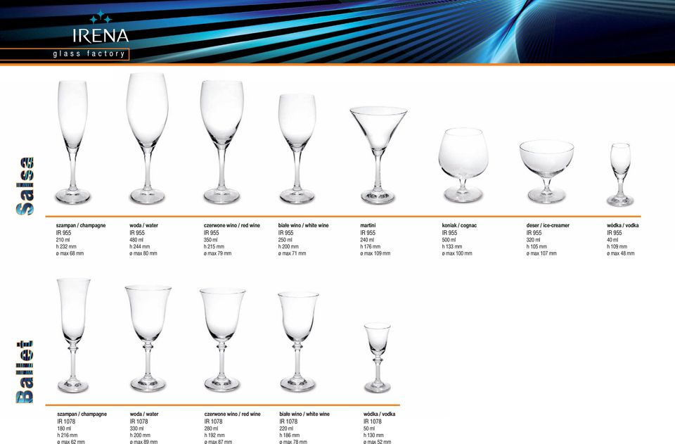mm ø max 107 mm 40 ml h 109 mm ø max 48 mm IR 1078 180 ml h 216 mm ø max 62 mm woda / water IR 1078 330 ml h 200 mm