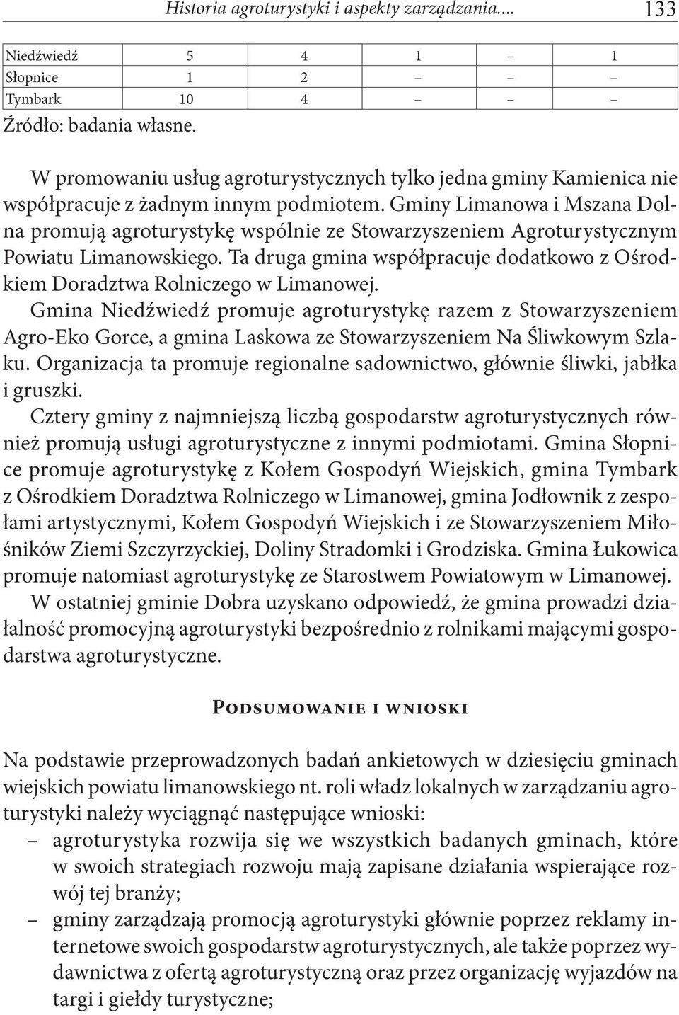 Gminy Limanowa i Mszana Dolna promują agroturystykę wspólnie ze Stowarzyszeniem Agroturystycznym Powiatu Limanowskiego.