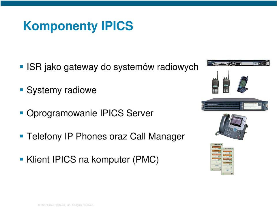 Oprogramowanie IPICS Server Telefony IP