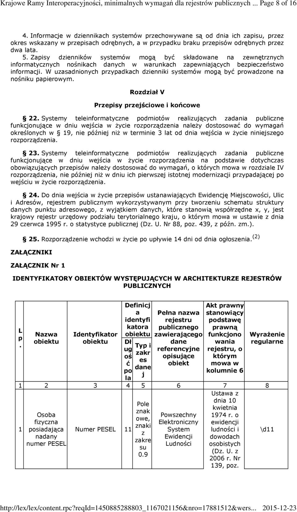 Zapisy dzienników systemów mogą być składowane na zewnętrznych informatycznych nośnikach danych w warunkach zapewniających bezpieczeństwo informacji.