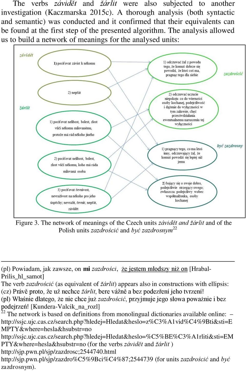 The analysis allowed us to build a network of meanings for the analysed units: Figure 3.