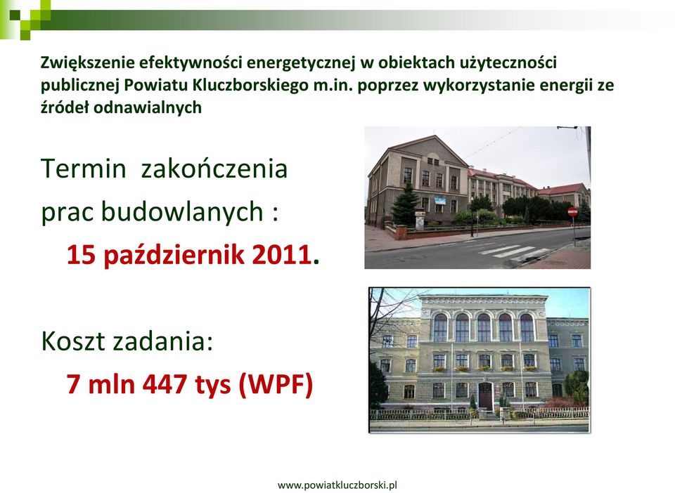 poprzez wykorzystanie energii ze źródeł odnawialnych Termin