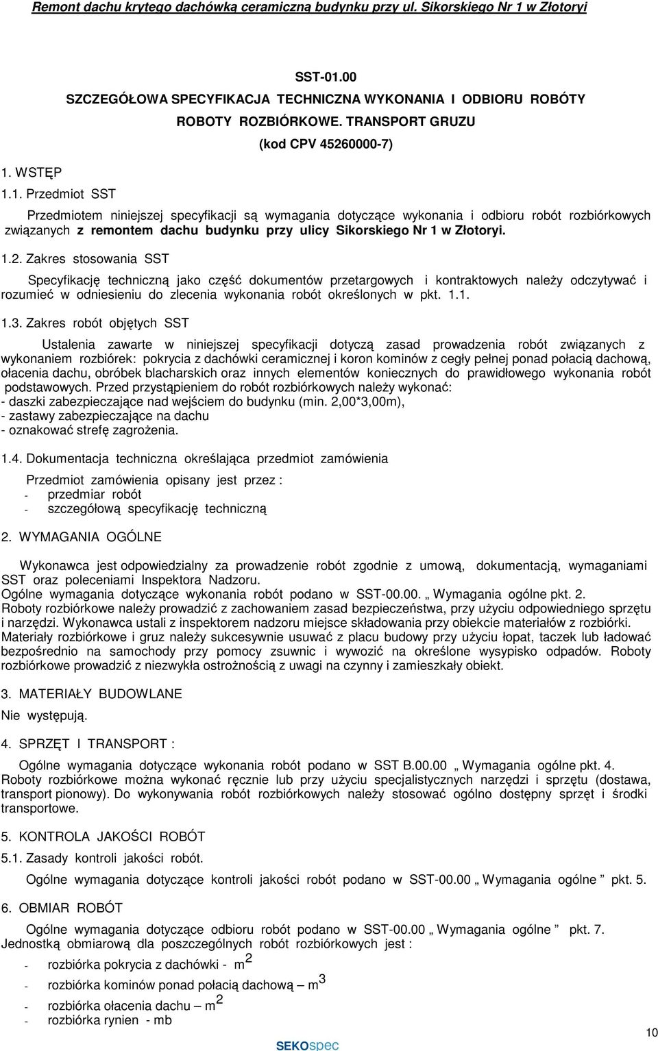 w Złotoryi. 1.2.