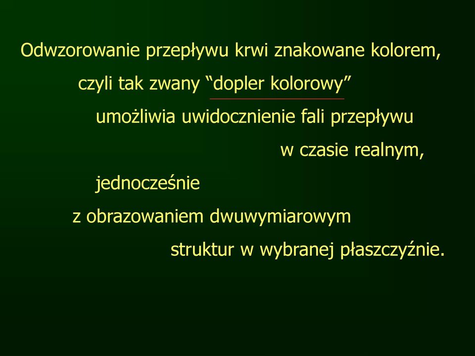 fali przepływu w czasie realnym, jednocześnie z