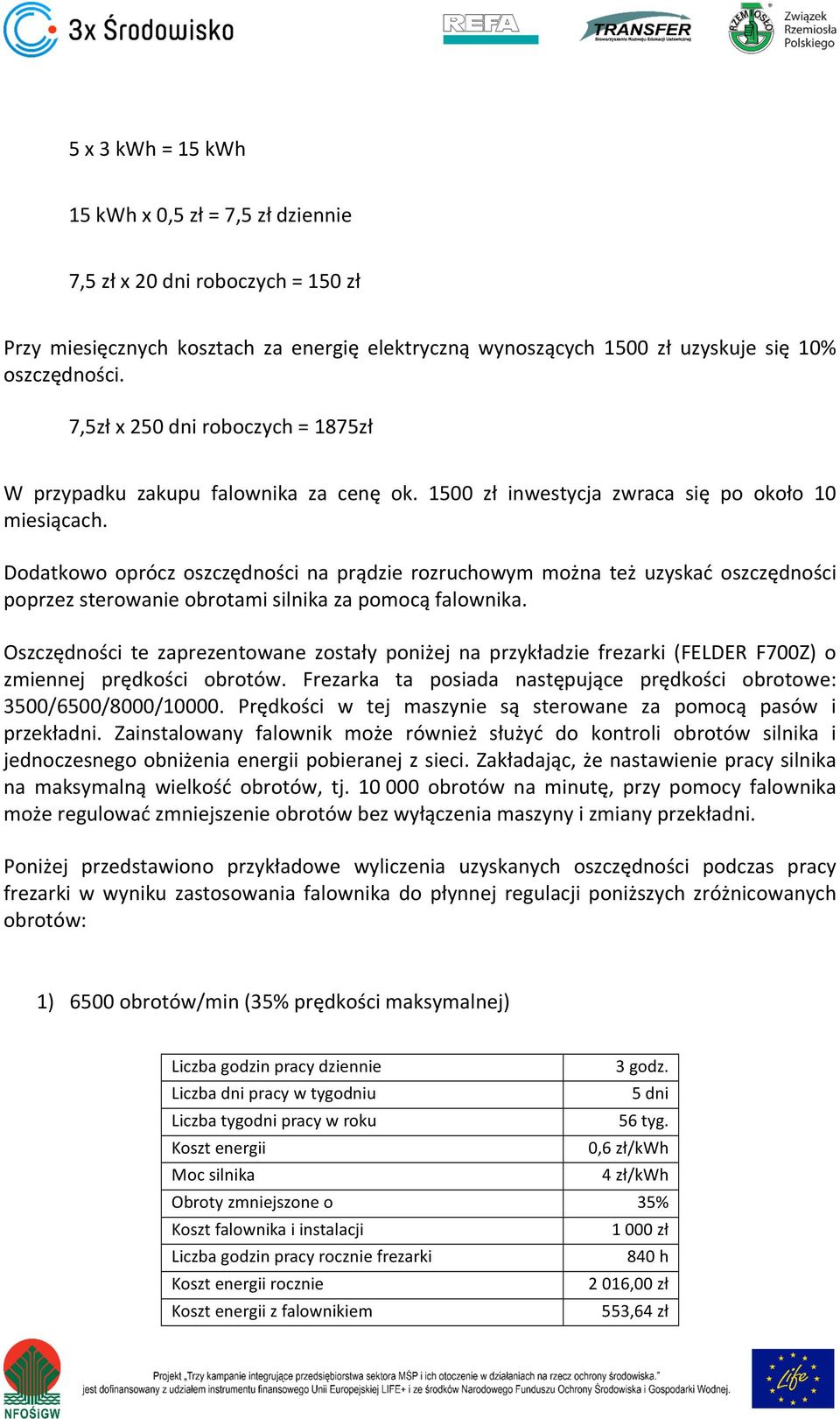 Dodatkowo oprócz oszczędności na prądzie rozruchowym można też uzyskać oszczędności poprzezsterowanieobrotamisilnikazapomocąfalownika.