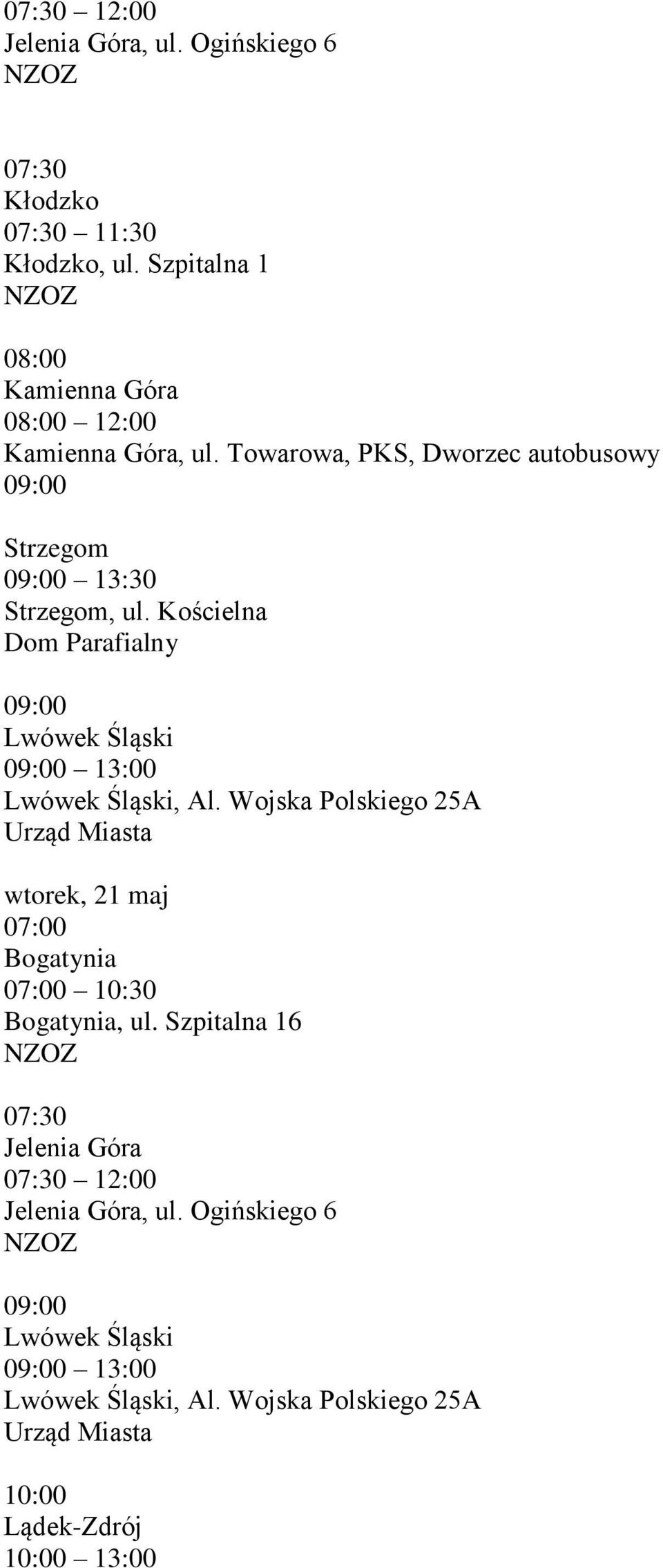 Kościelna Dom Parafialny Lwówek Śląski Lwówek Śląski, Al.