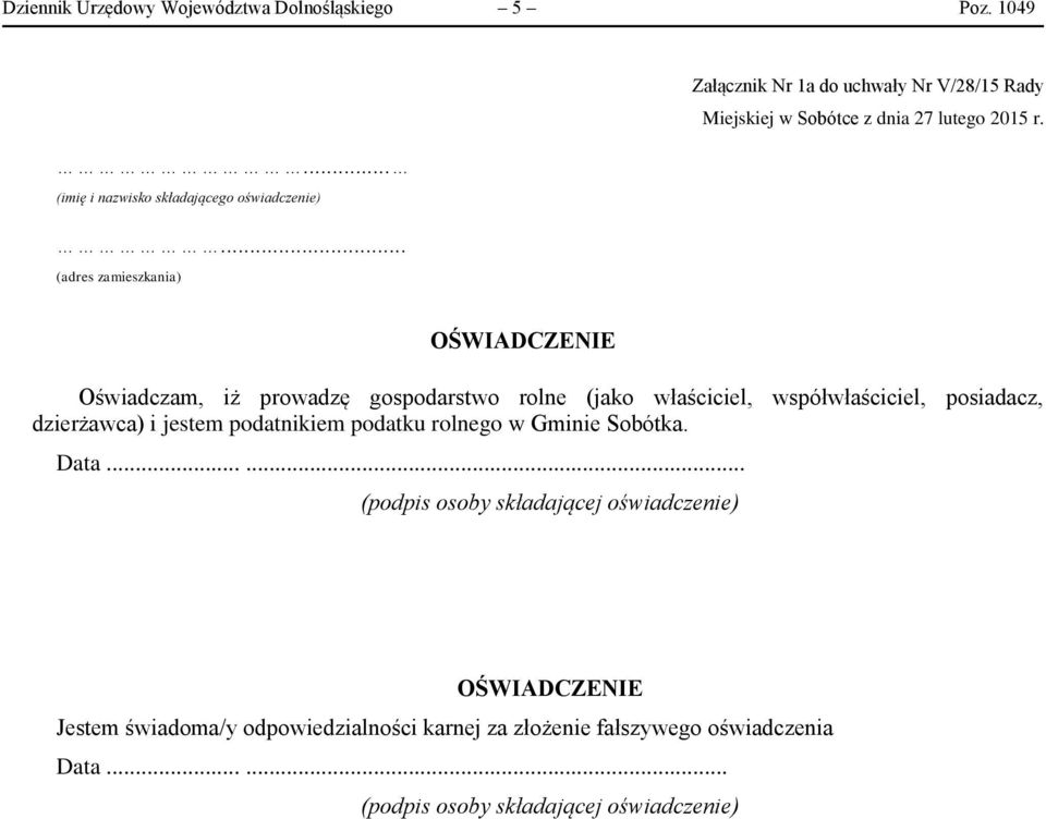 prowadzę gospodarstwo rolne (jako właściciel, współwłaściciel,