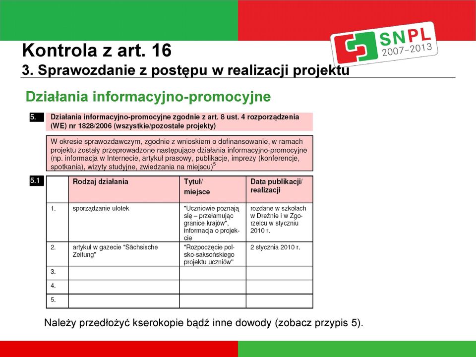 informacyjno-promocyjne Należy