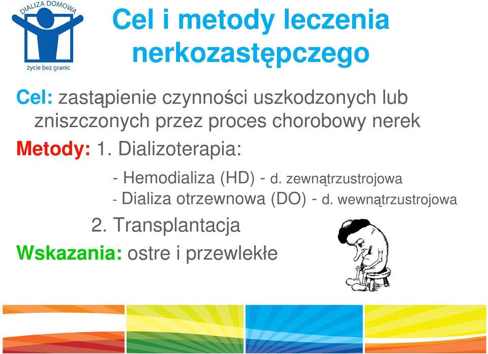 Dializoterapia: - Hemodializa (HD) - d.