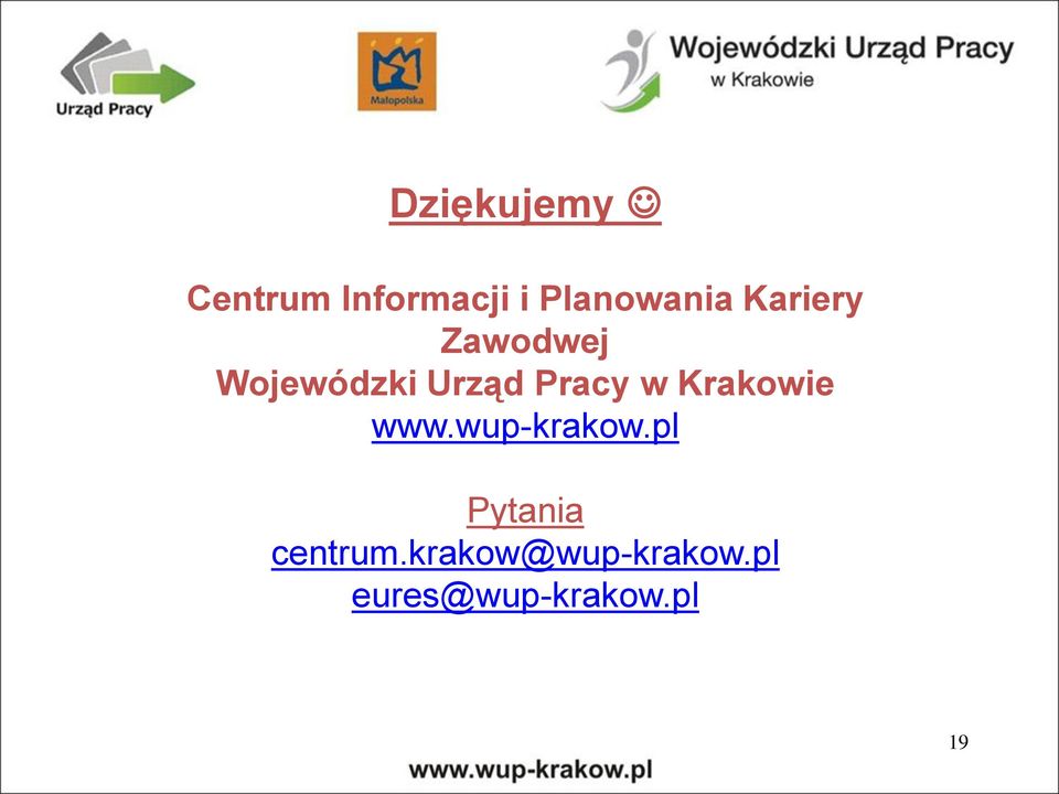 Krakowie www.wup-krakow.pl Pytania centrum.