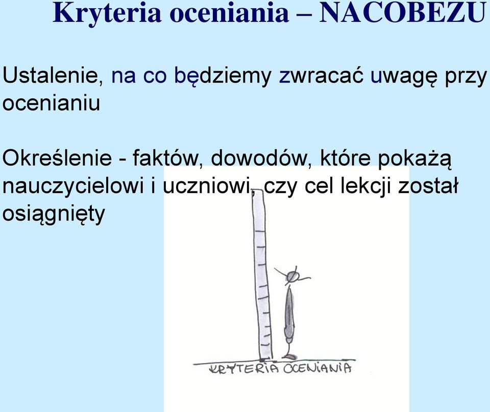 Określenie - faktów, dowodów, które pokażą