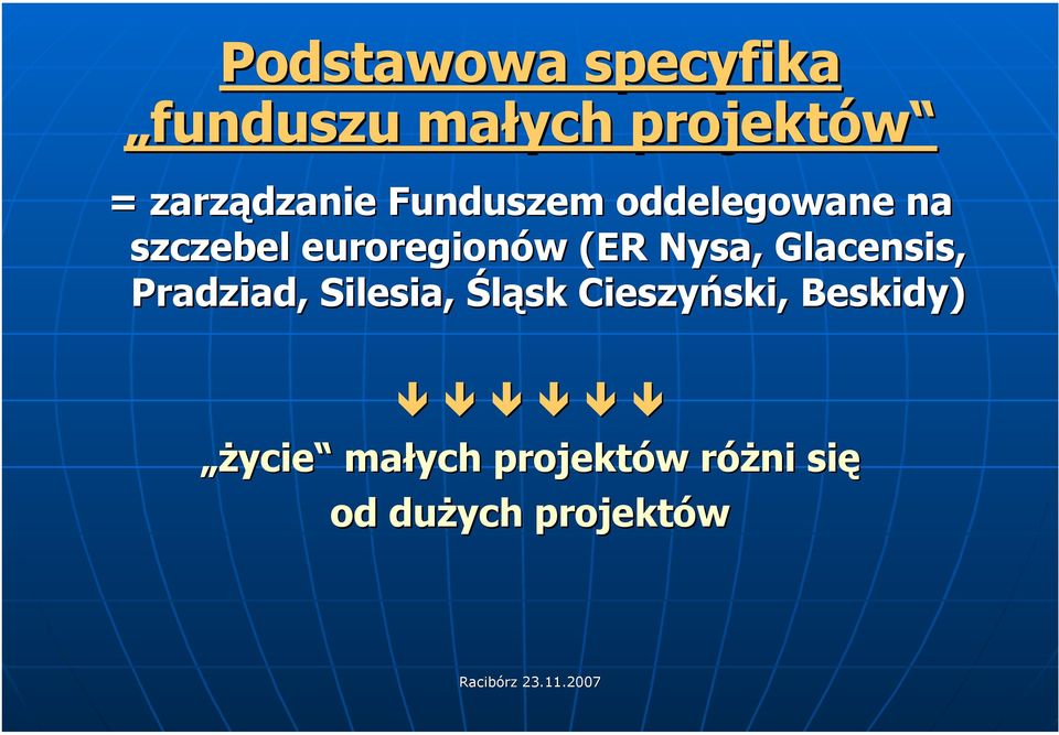 euroregionów (ER Nysa, Glacensis, Pradziad, Silesia,