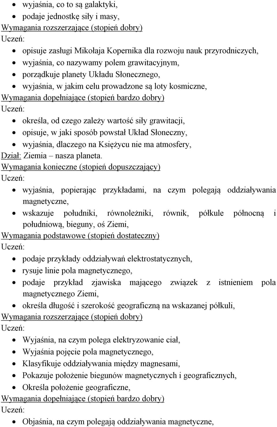 ma atmosfery, Dział: Ziemia nasza planeta.