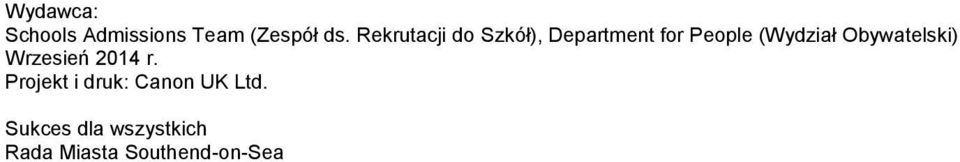 (Wydział Obywatelski) Wrzesień 2014 r.