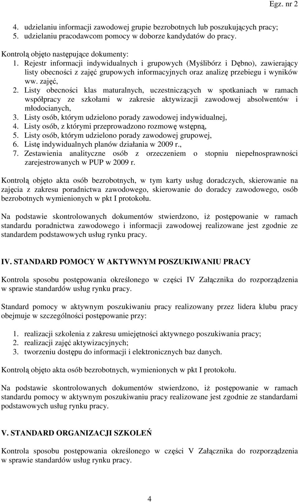 Listy obecności klas maturalnych, uczestniczących w spotkaniach w ramach współpracy ze szkołami w zakresie aktywizacji zawodowej absolwentów i młodocianych, 3.