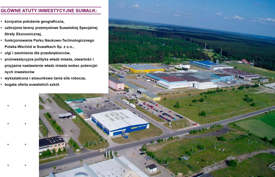 omicznej, funkcjonowanie Parku Naukowo-Technologicznego Polska-Wschód w Suwałkach Sp. z o.o., ulgi i zwolnienia