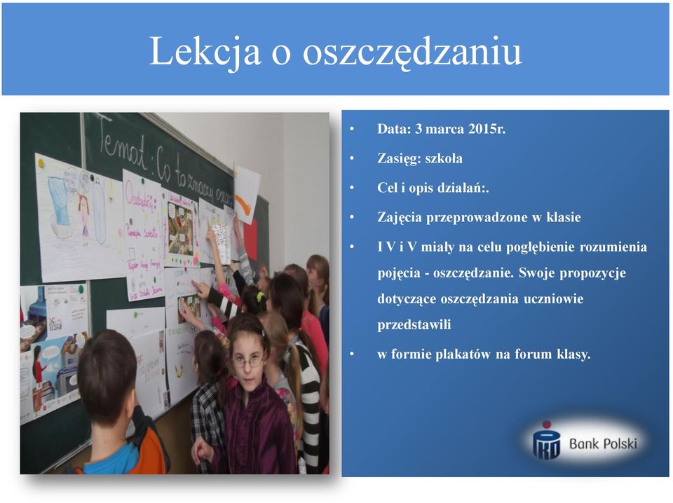 pogłębienie rozumienia pojęcia - oszczędzanie.
