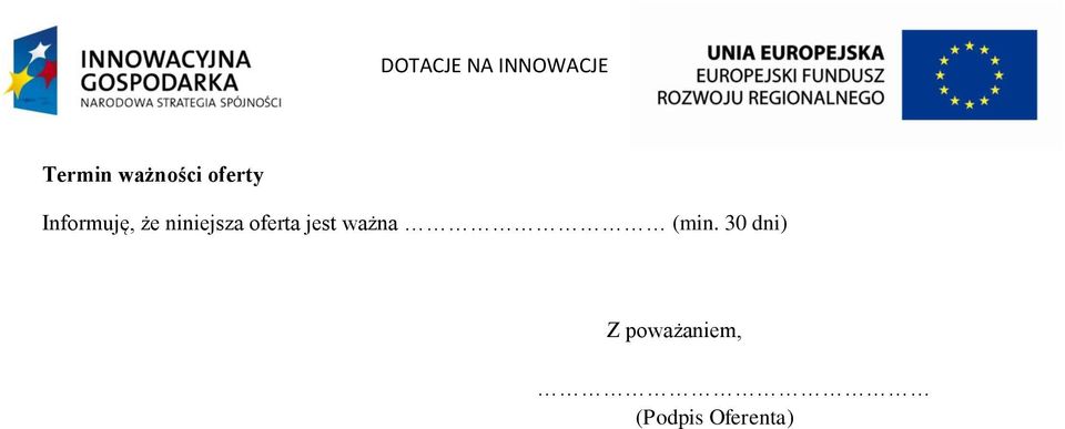 oferta jest ważna (min.