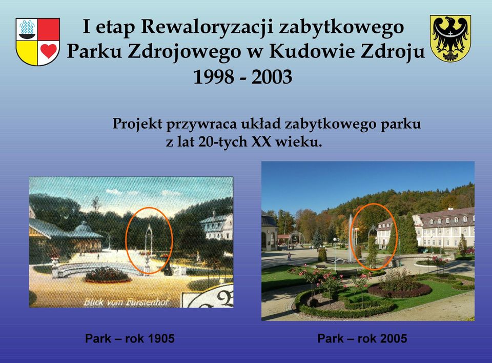 Projekt przywraca układ zabytkowego parku