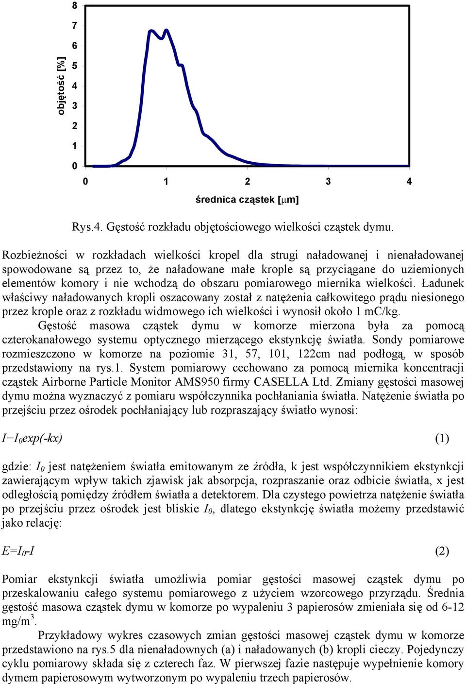 obszaru pomiarowego miernika wielkości.