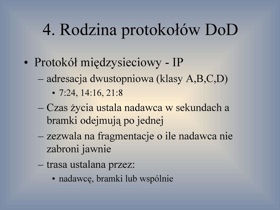 nadawca w sekundach a bramki odejmują po jednej zezwala na fragmentacje