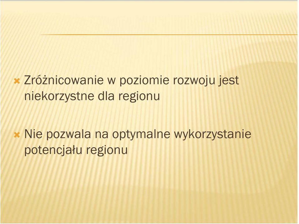 regionu Nie pozwala na