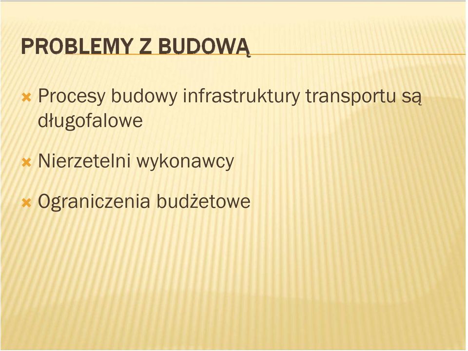 transportu są