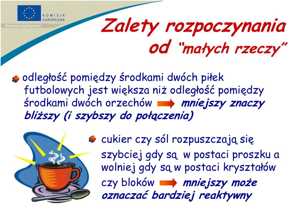 bliższy (i szybszy do połączenia) cukier czy sól rozpuszczają się szybciej gdy są w