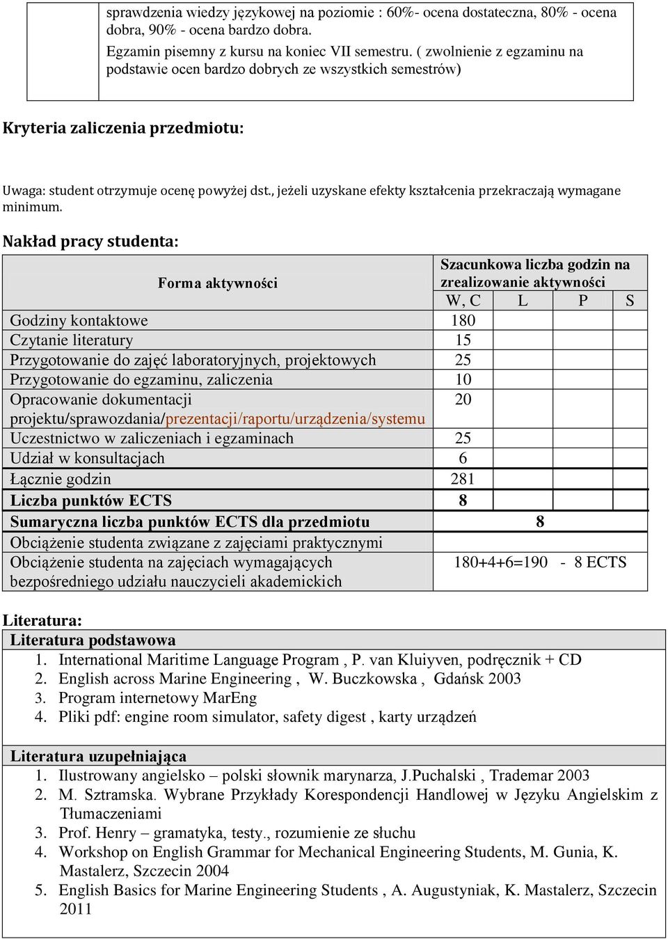 , jeżeli uzyskane efekty kształcenia przekraczają wymagane minimum.