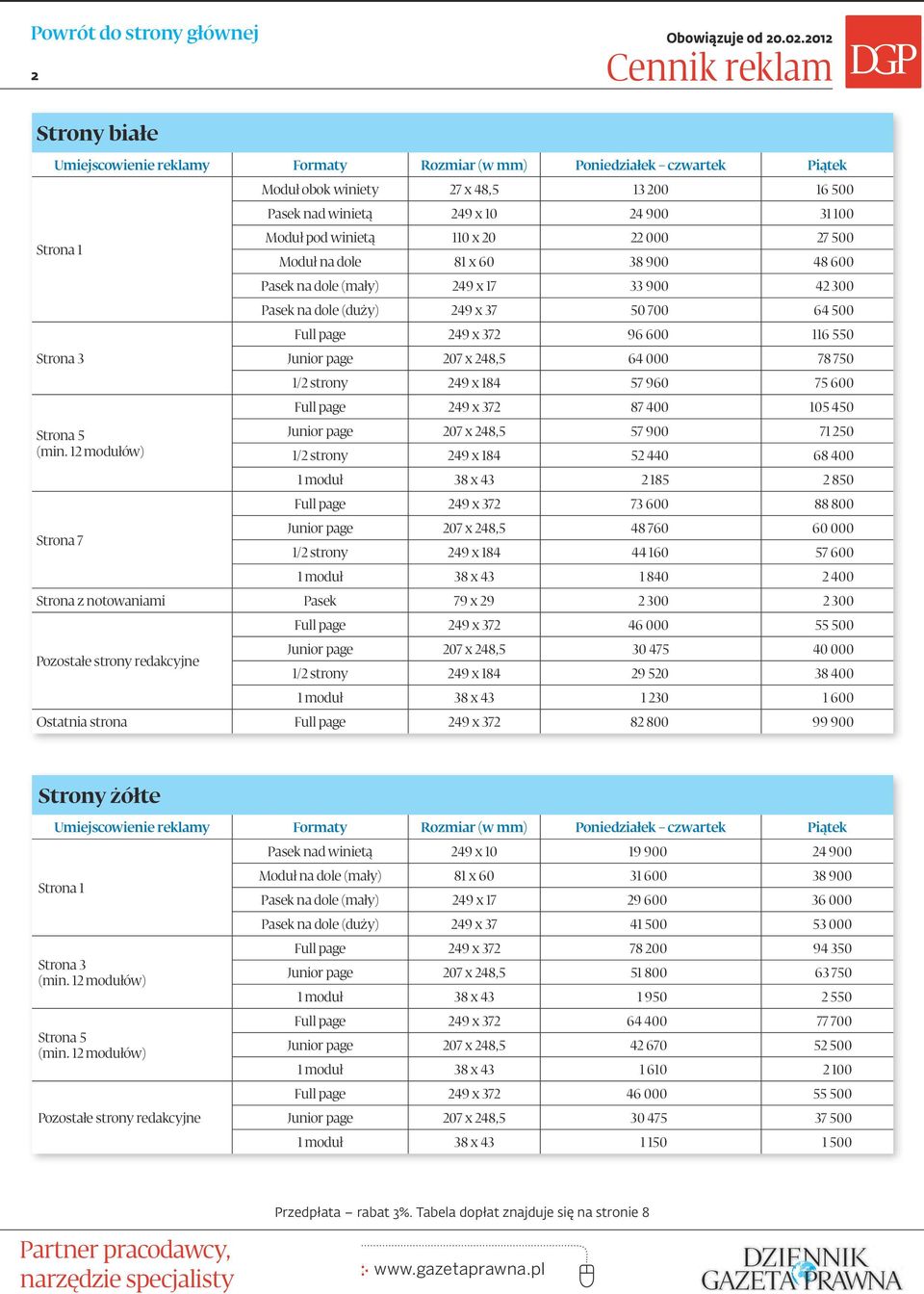 27 500 Moduł na dole 81 x 60 38 900 48 600 (mały) 249 x 17 33 900 42 300 (duży) 249 x 37 50 700 64 500 96 600 116 550 64 000 78 750 57 960 75 600 87 400 105 450 57 900 71 250 52 440 68 400 2 185 2