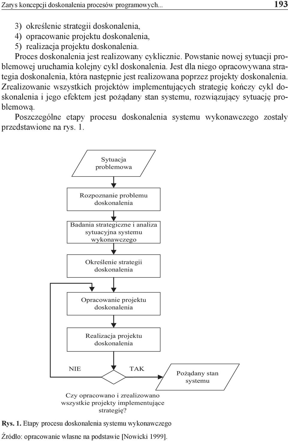 Jest dla niego opracowywana strategia doskonalenia, która następnie jest realizowana poprzez projekty doskonalenia.