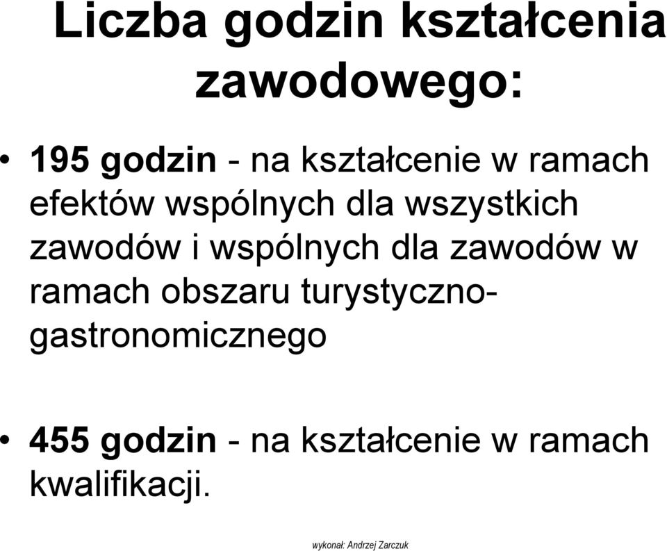 zawodów i wspólnych dla zawodów w ramach obszaru