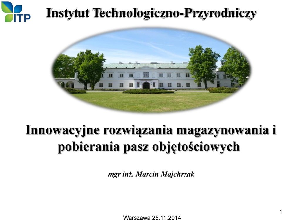 i pobierania pasz objętościowych mgr