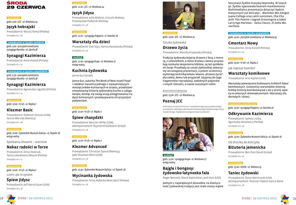 Multimedialna prezentacja dotyczyć będzie klasycznych już dziś płyt Mazeltov Mis Amigos Juana Callego oraz Latin Lantzmen, Cha Cha with Tito Puente i nagrań Grossingera a także Larry ego Harlowa