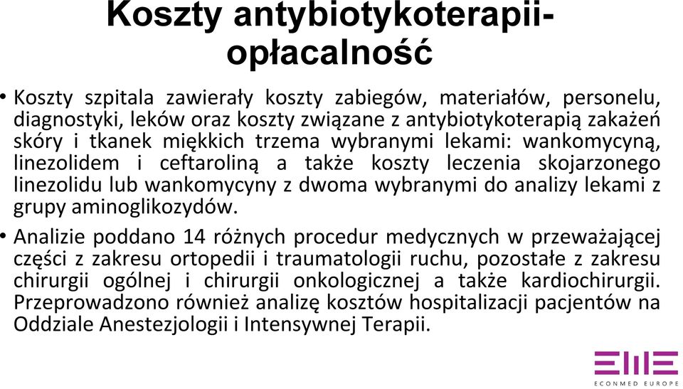 analizy lekami z grupy aminoglikozydów.