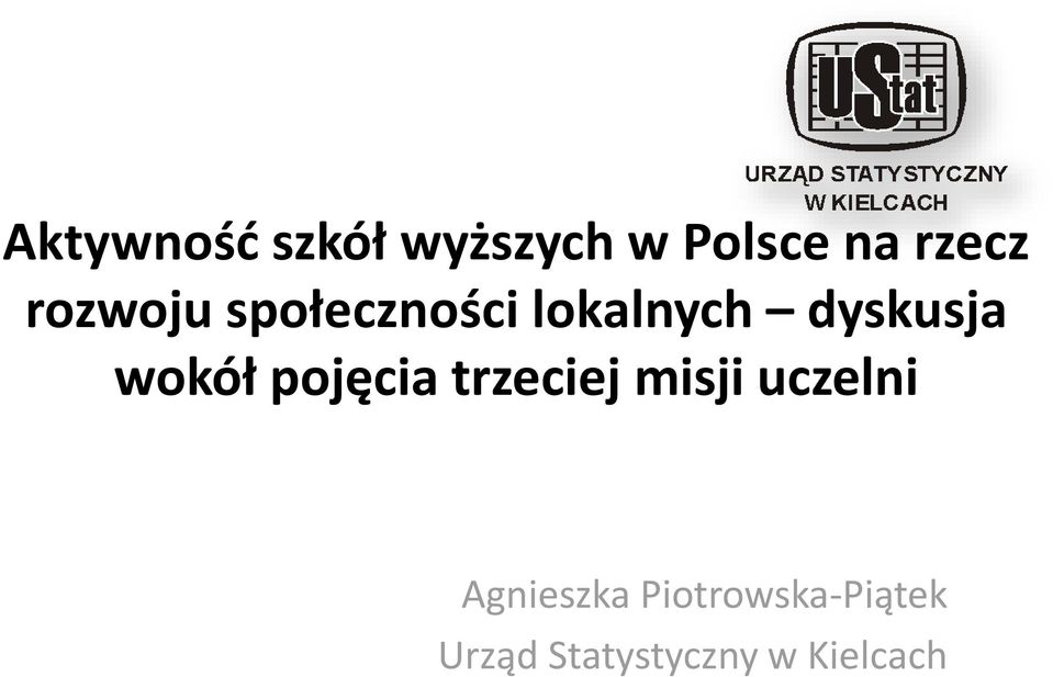 wokół pojęcia trzeciej misji uczelni