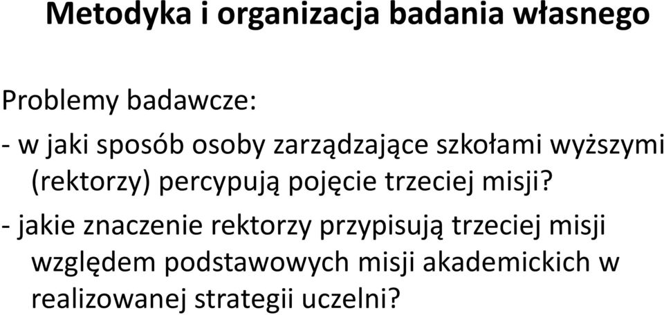 pojęcie trzeciej misji?