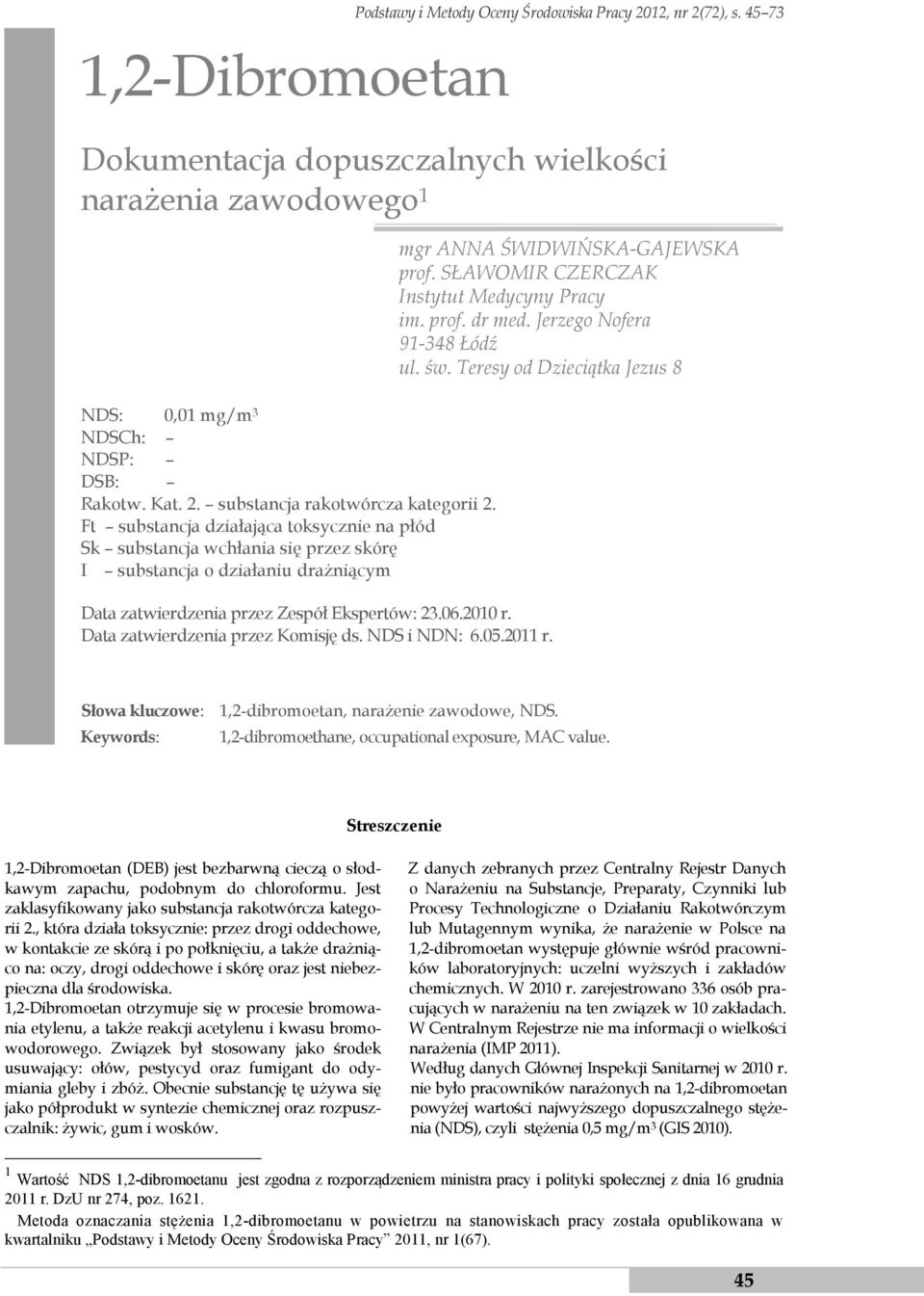 substancja rakotwórcza kategorii 2.