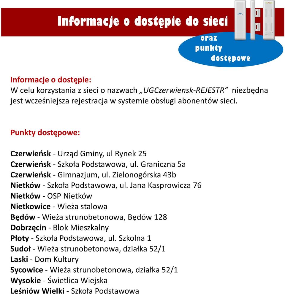 Zielonogórska 43b Nietków - Szkoła Podstawowa, ul.