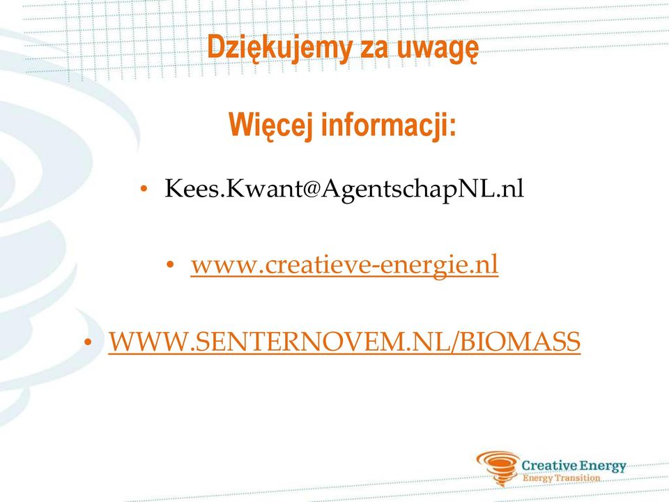Kwant@AgentschapNL.nl www.