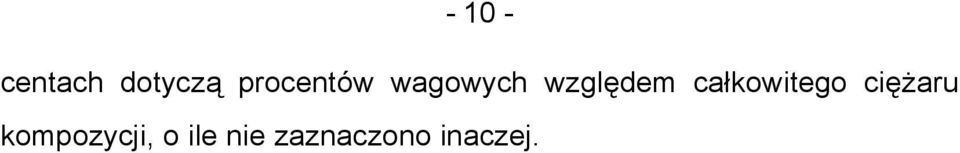 całkowitego ciężaru