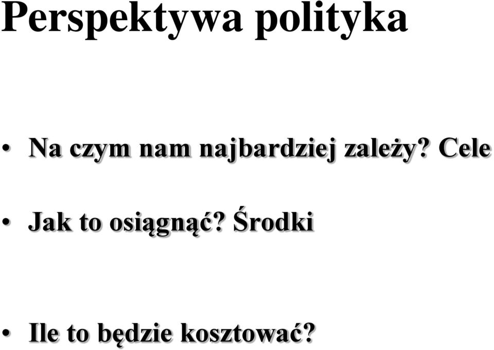 zależy?