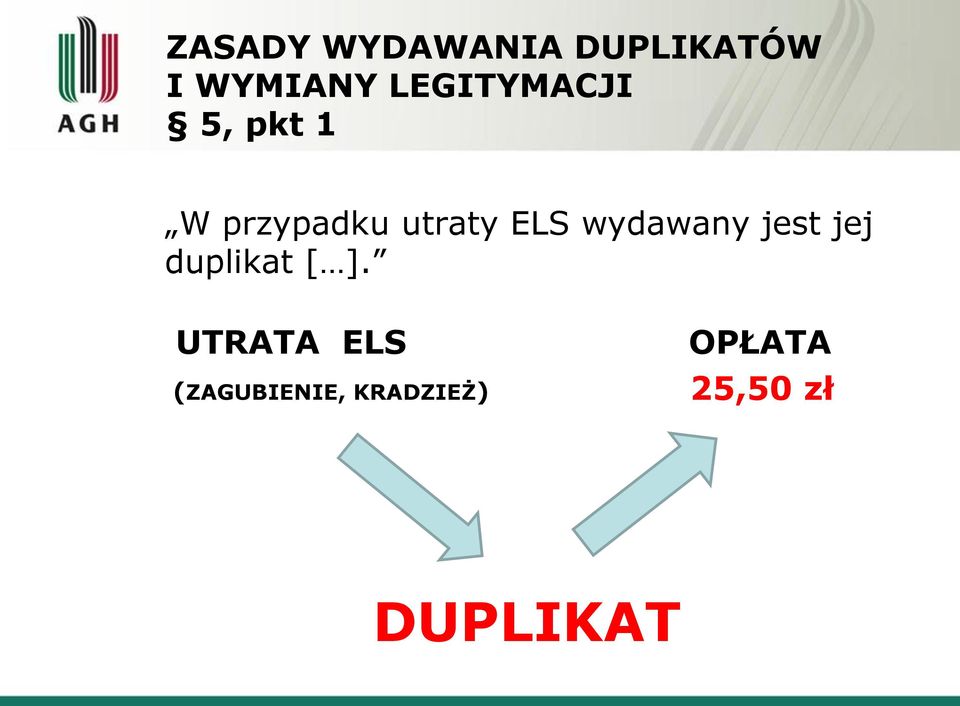 ELS wydawany jest jej duplikat [ ].