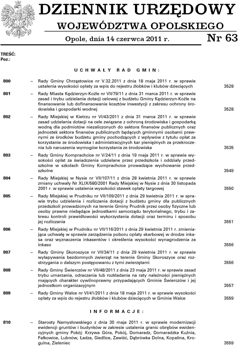 w sprawie zasad i trybu udzielania dotacji celowej z budżetu Gminy Kędzierzyn-Koźle na finansowanie lub dofinansowanie kosztów inwestycji z zakresu ochrony środowiska i gospodarki wodnej 3528 802