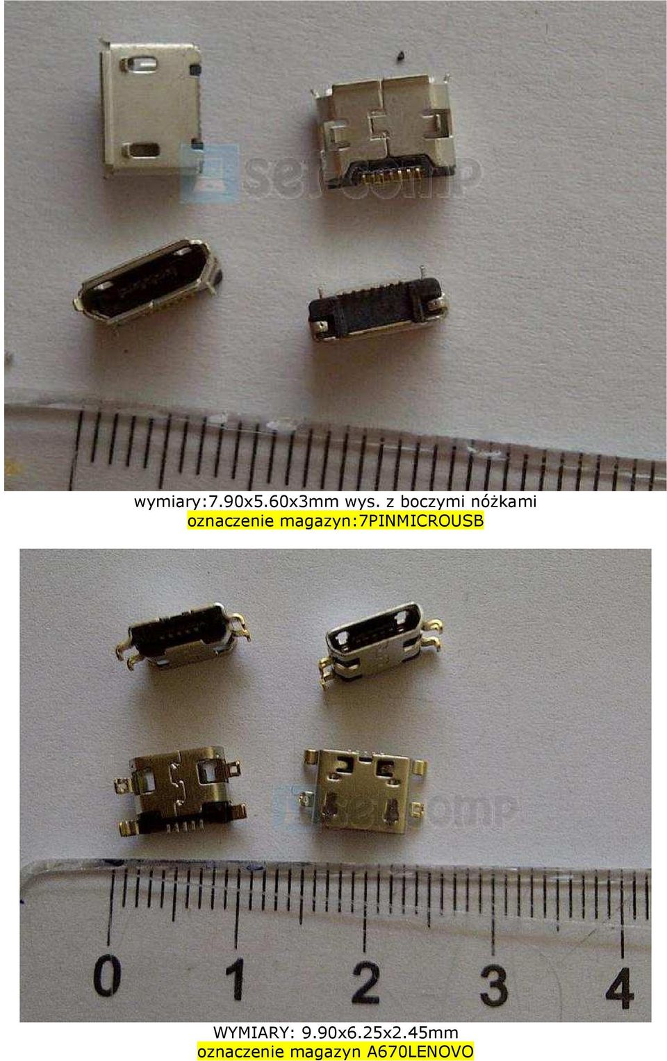 magazyn:7pinmicrousb WYMIARY: 9.