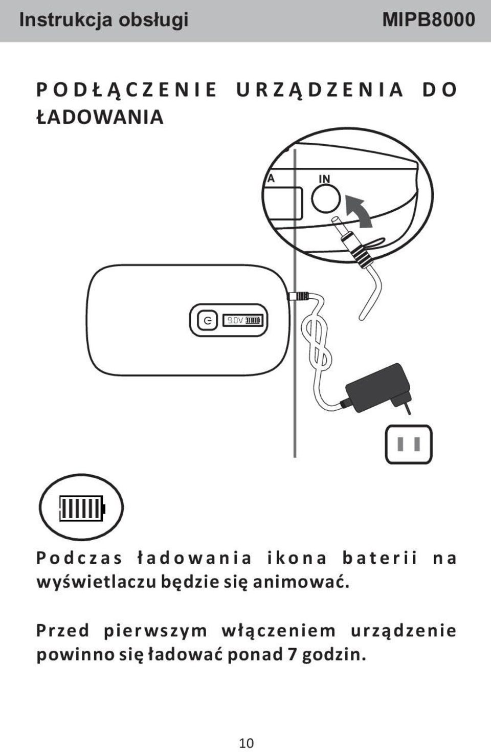 n a wyświetlaczu będzie się animować.