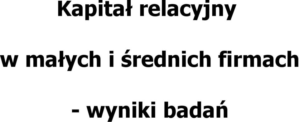 małych i