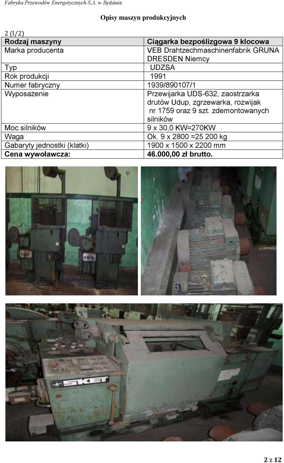 Udup, zgrzewarka, rozwijak nr 1759 oraz 9 szt.