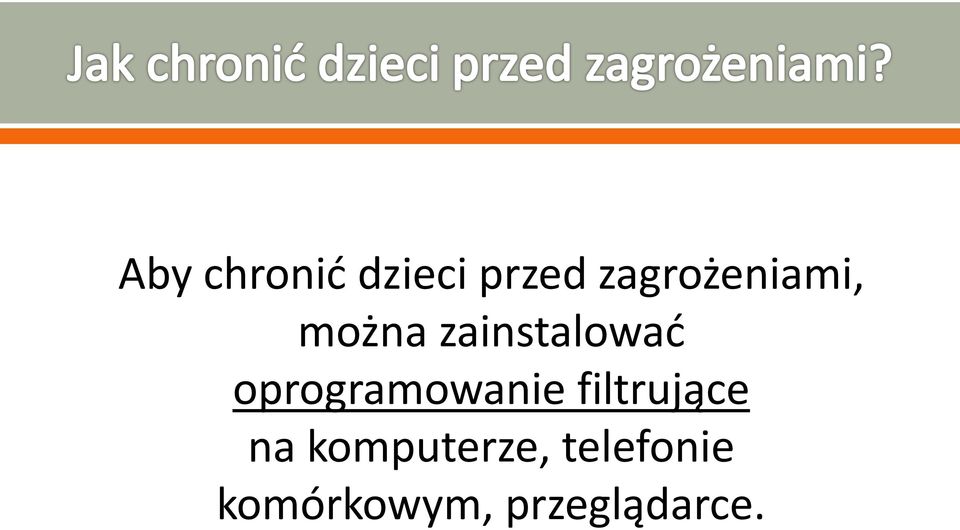 oprogramowanie filtrujące na